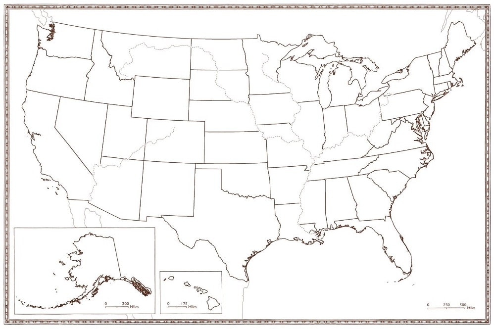 50 states map